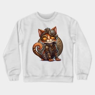 Steampunk Cat cat Crewneck Sweatshirt